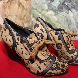 Leopard Print Ankle Booties